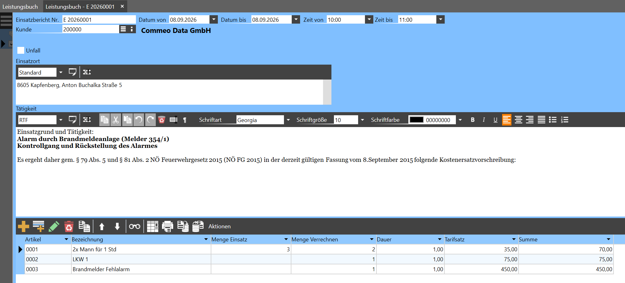 Feuerwehrmanager Screenshot 1